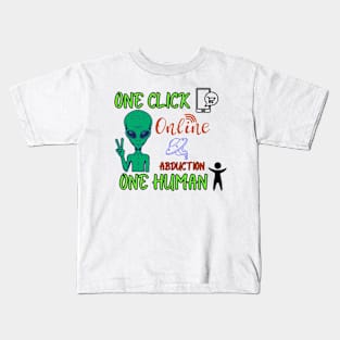 abduction online store - entrepreneurial alien Kids T-Shirt